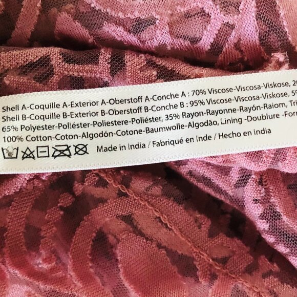 Free People Womens Adella Burnout Slip Dress Small - Picture 12 of 12